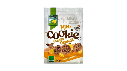 BOHLSENER, MINI CHOCO ORANGE COOKIES 125G