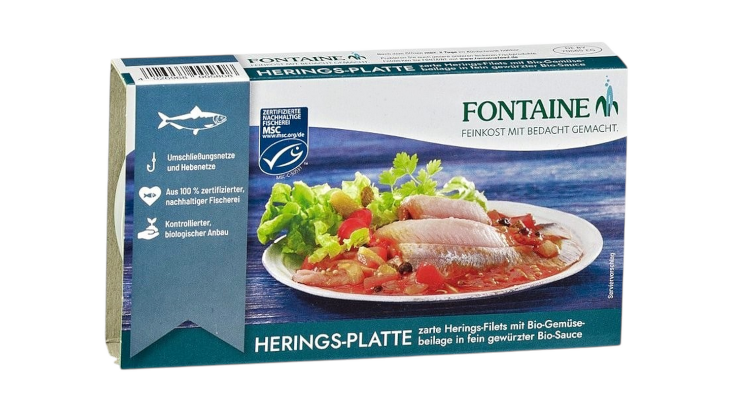 Herring In Organic Vegetables 200g Fontaine
