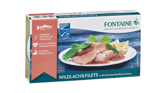 Wild Salmon In Organic Tomato And Basil Sauce 200g Fontaine