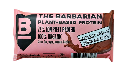Raw Bar BIO Protein With Hazelnut And Rosehip 68gr The Barbarian