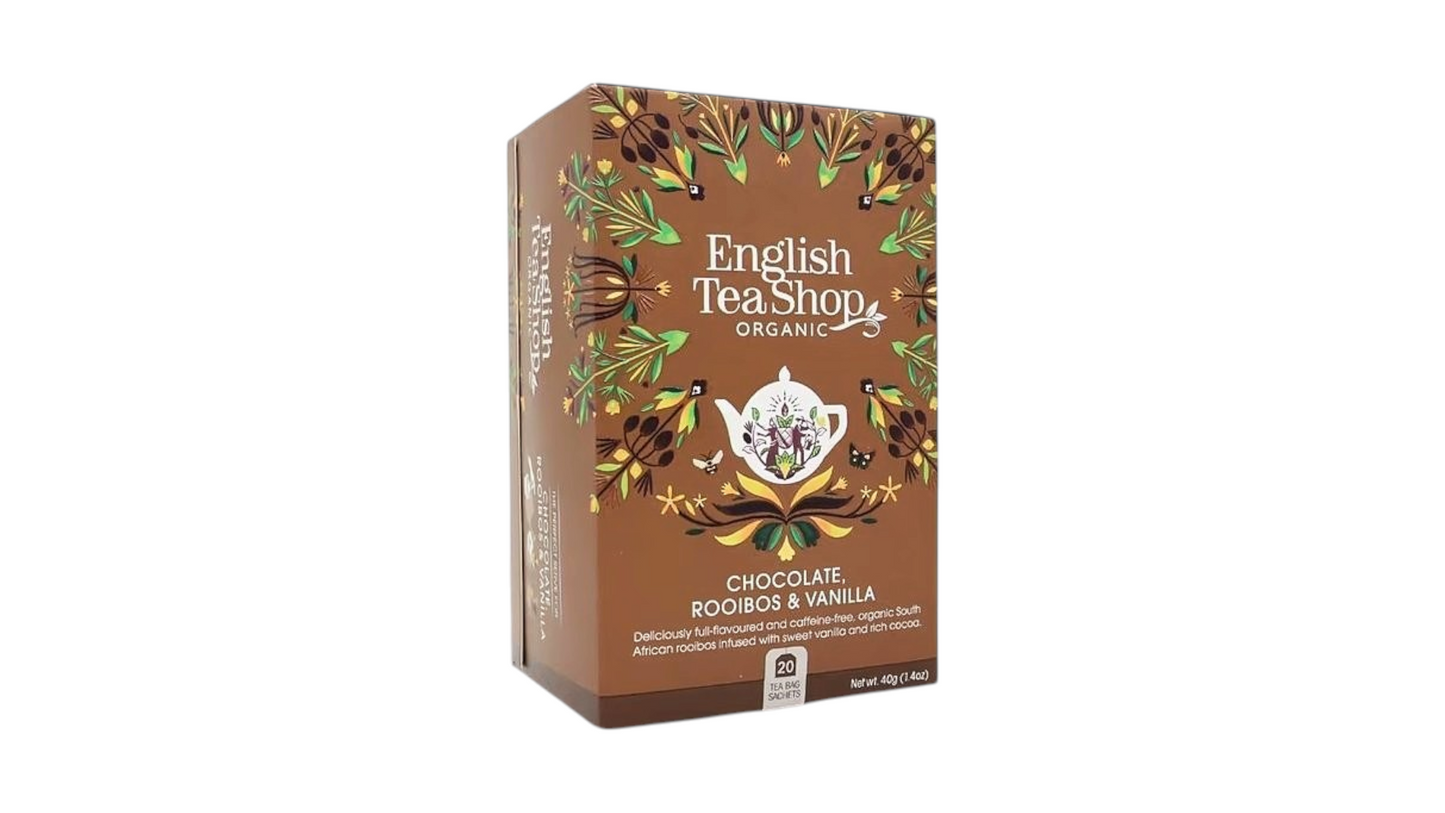 Chocolate Tea BIO With Rooibos And Vanilla 20bgs English Tea Shop