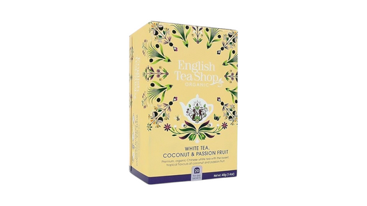 White Tea BIO With Coconut And Passion Fruit 20bgs English Tea Shop