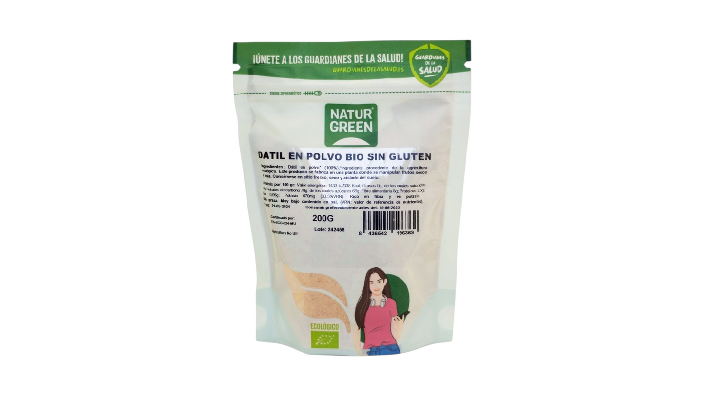 NATURGREEN, DATE POWDER 200G BIO