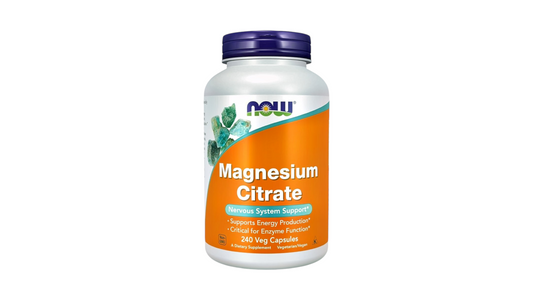 NOW, MAGNESIUM CITRATE 240 VEGAN CAPSULES