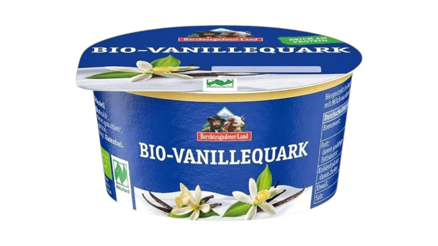 Berchtesgadener Land Organic Quark With Vanilla 10%, 150g