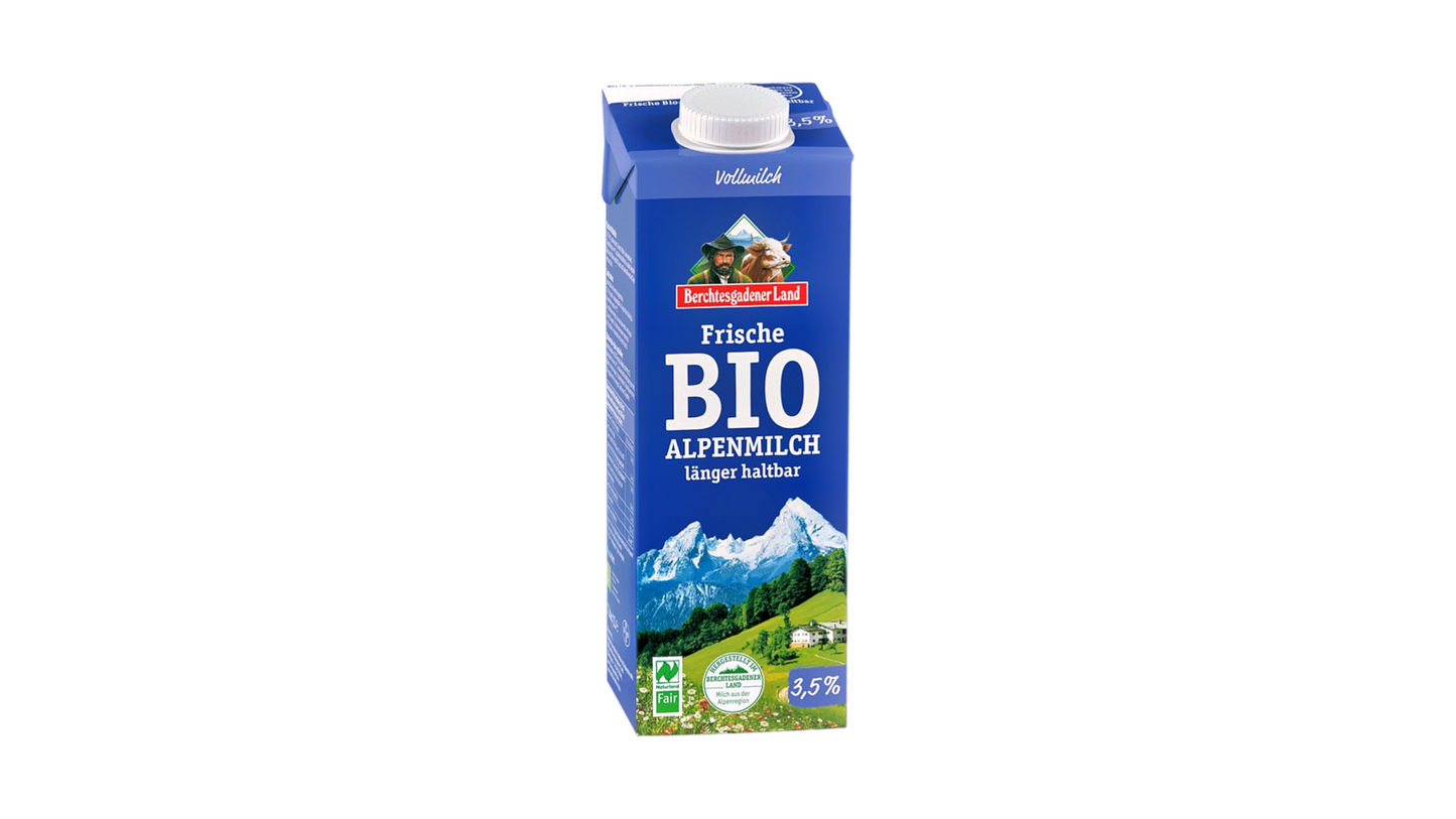 Berchtesgadener Land Bio Fresh Milk 3.5% Fat, 1L