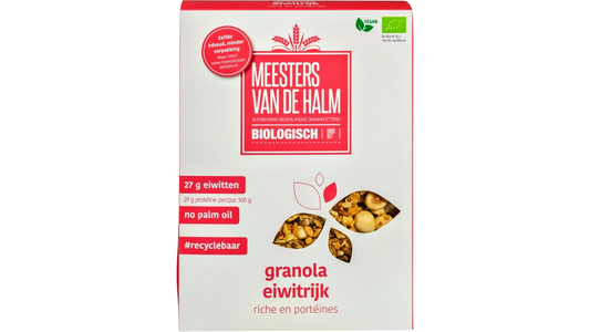 MEESTERS VAN SE HALM, GRANOLA HIGH PROTEIN 350G BIO