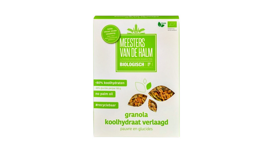 MEESTERS VAN DE HALM, GRANOLA CARBOHYDRATE REDUCED 350G BIO
