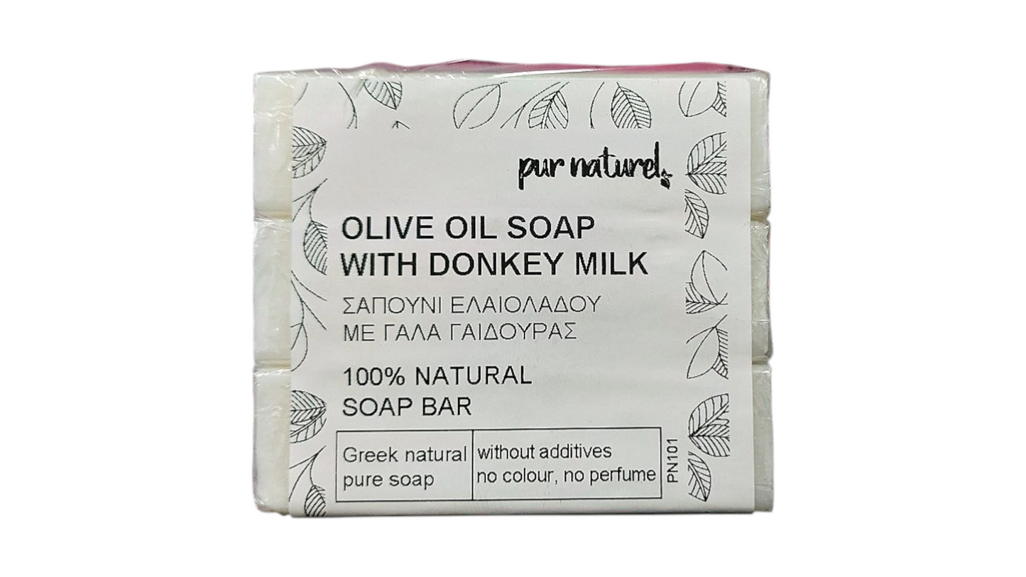 Pur Naturel, Soap with Donkey Milk 3Pcs