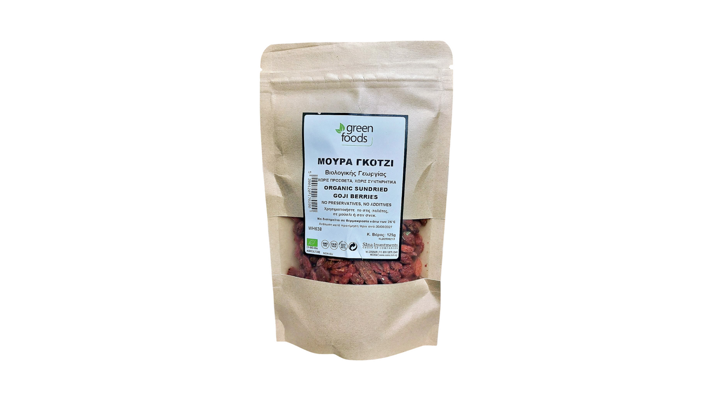 GREEN FOODS, GOJI BERRIES BIO 125G