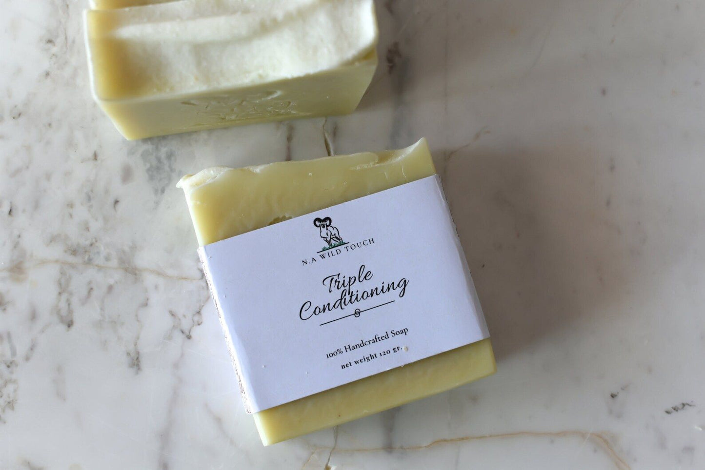 Triple Conditioning Handmade Vegan Soap Bar – Lemongrass Bergamot Ylang‑Ylang Natural Cold Process