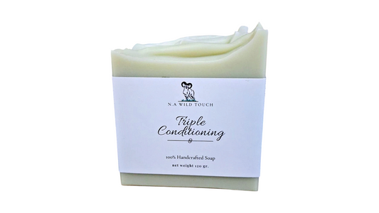 Triple Conditioning Handmade Vegan Soap Bar – Lemongrass Bergamot Ylang‑Ylang Natural Cold Process
