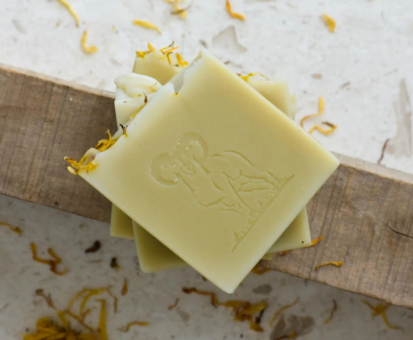 Silky Baby Soap: Donkey Milk, Calendula, Unscented, Handmade