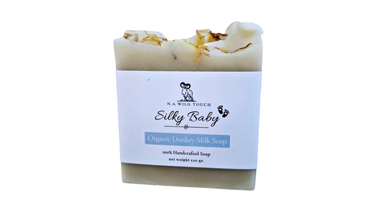 Silky Baby Soap: Donkey Milk, Calendula, Unscented, Handmade