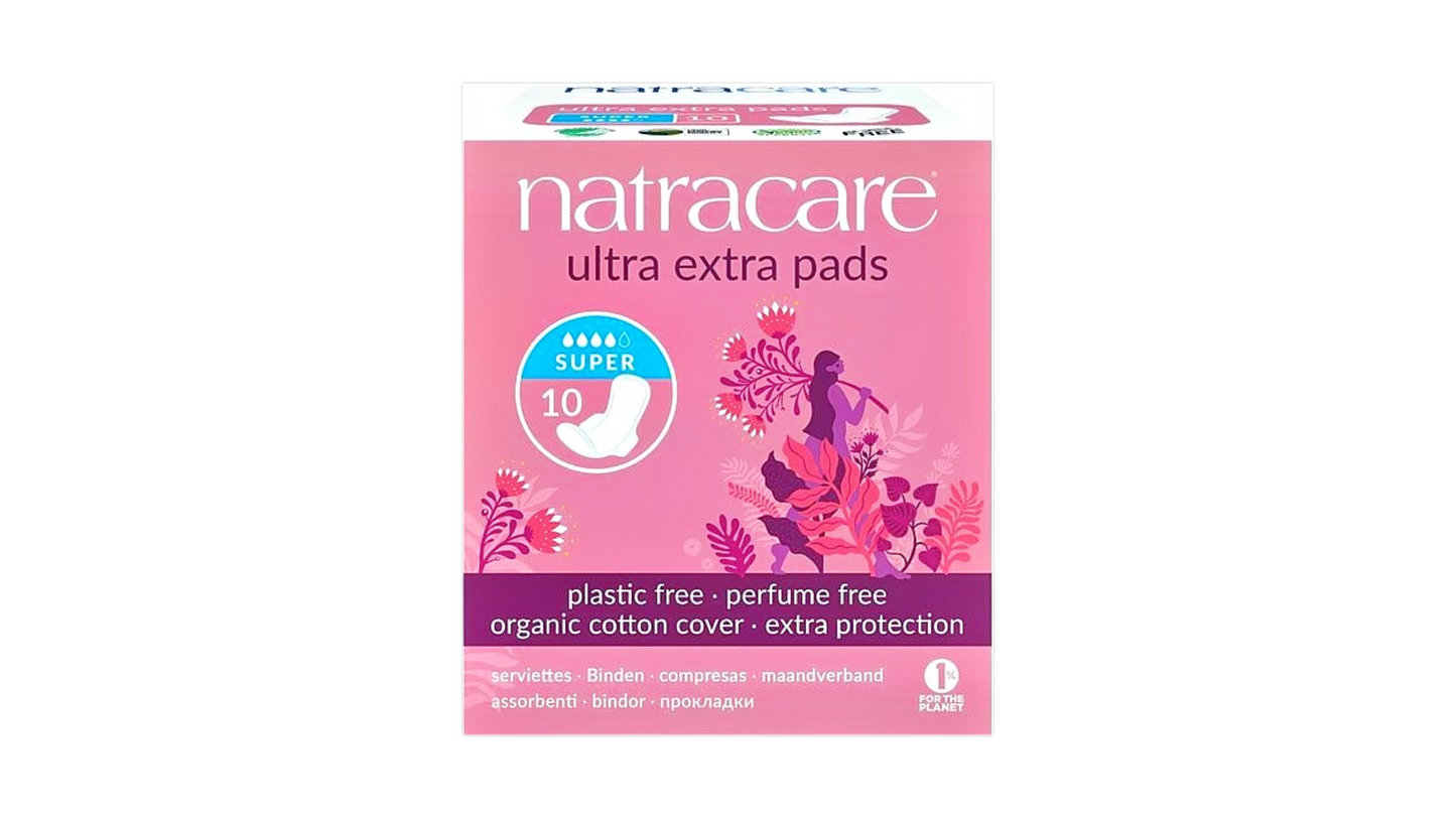 Natracare, Ultra Extra Super Pads Wings 10Pcs