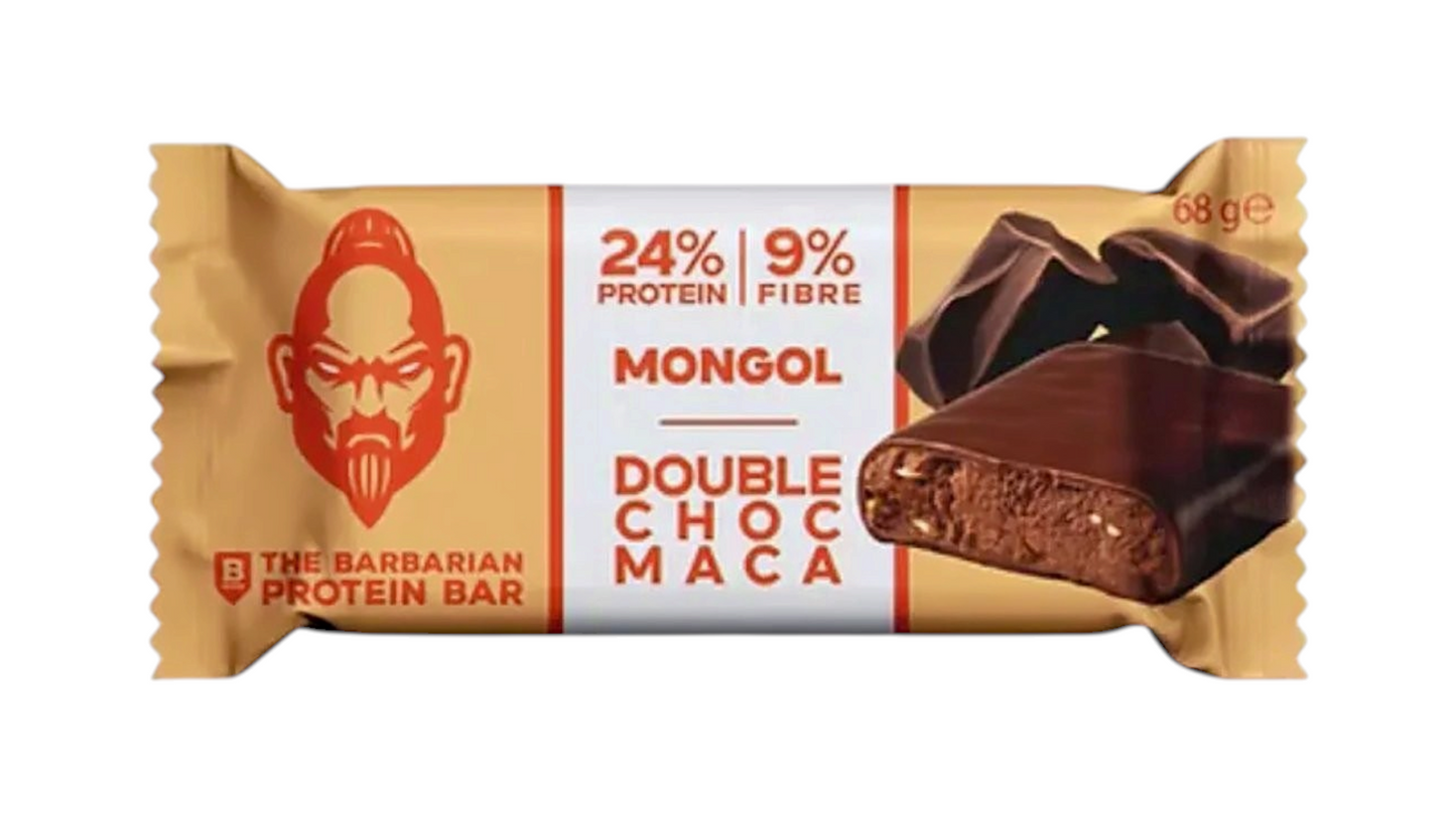 Raw Bar BIO Protein With Double Chocolate And Maca 68g Τhe Barbarian