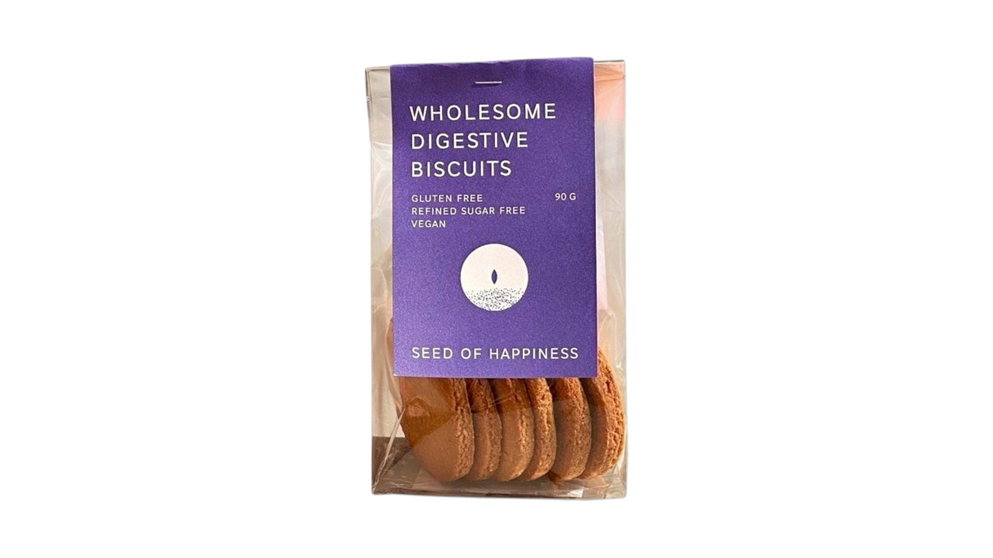 Wholesome digestive biscuits Gluten Free Vegan 90g Seed of Happiness