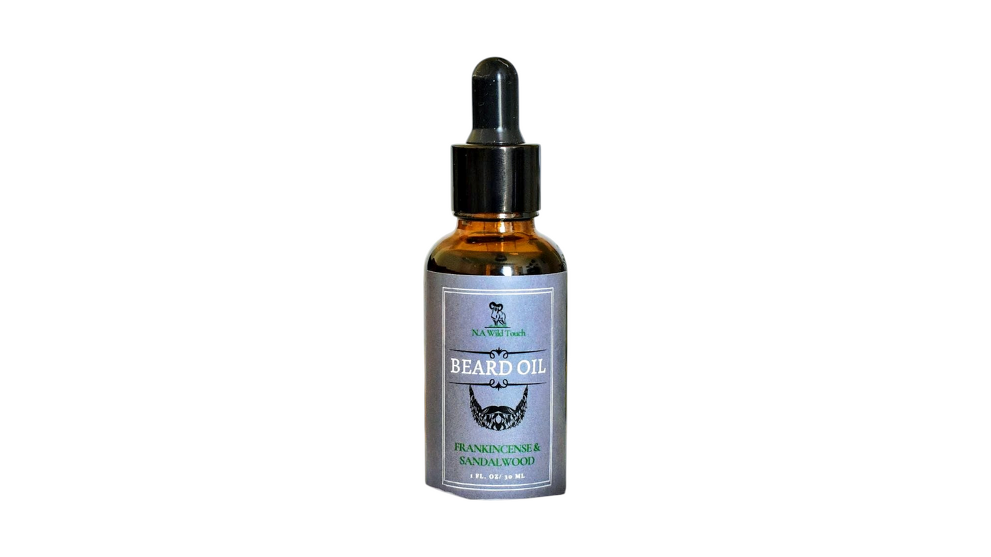 Natural Beard Oil: Sandalwood Frankincense, Vegan Conditioner (30ml)