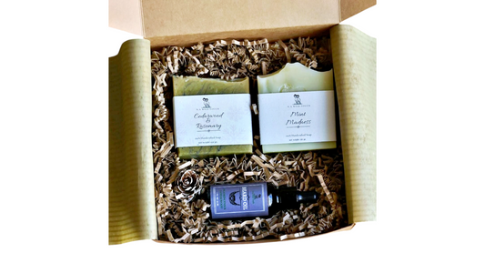 Men's Gift Box: Beard Oil & All-Natural Soap Set