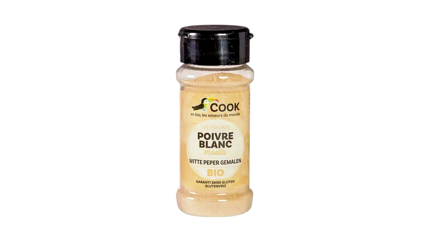 COOK, White Pepper Ground 45G BIO