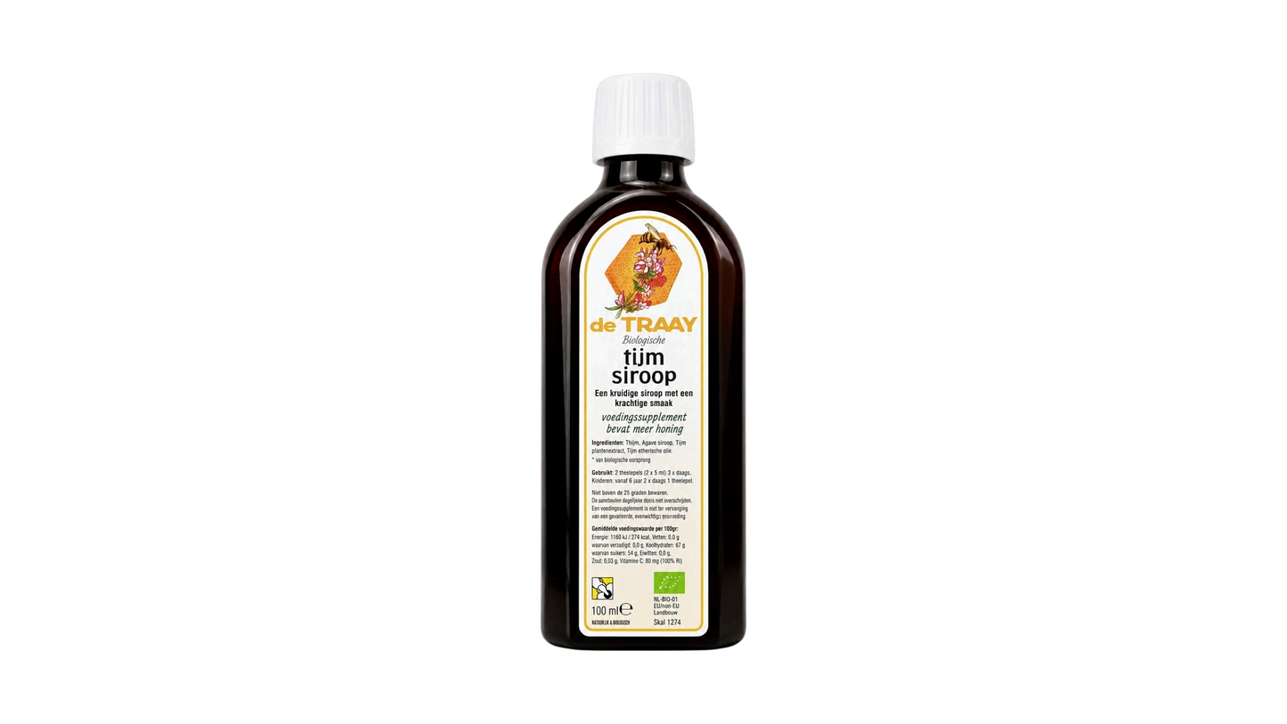 DE TRAAY, Thyme Throat Syrup 100ml BIO