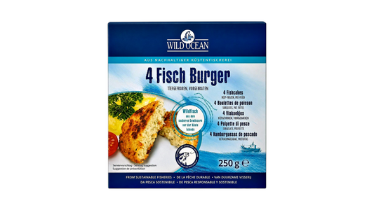 WILD OCEAN, 4 FISH BURGER 250G BIO