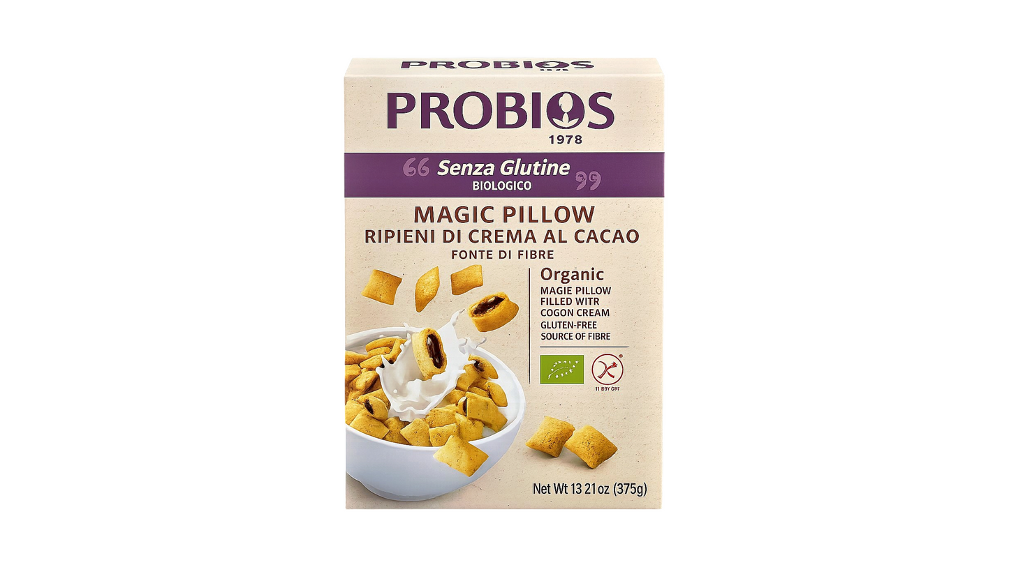 Probios, Magic Pillow With Chocolate Cream Gluten Free 375G