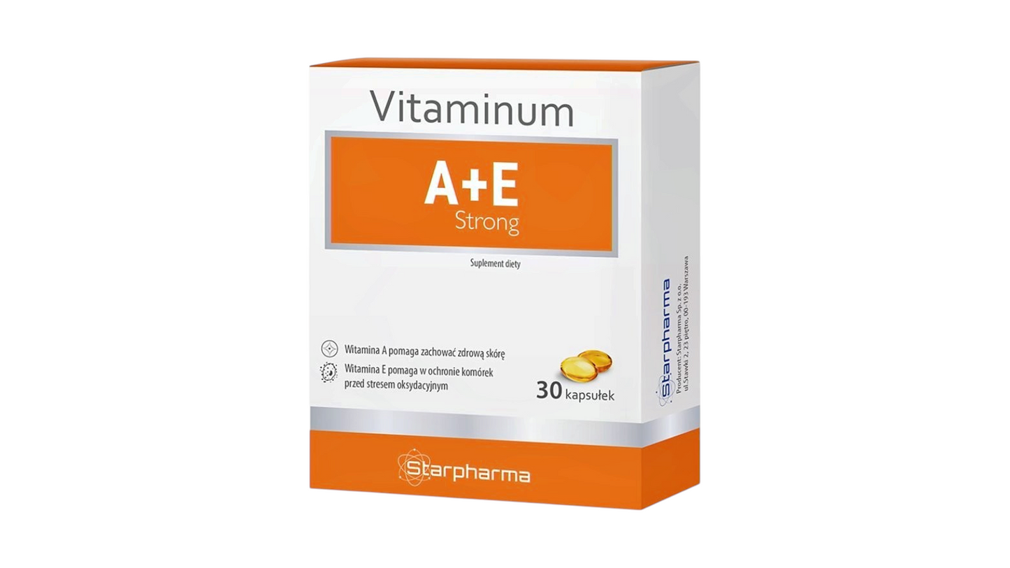 STARPHARMA, Vitaminum A + E Strong, 30 Capsules
