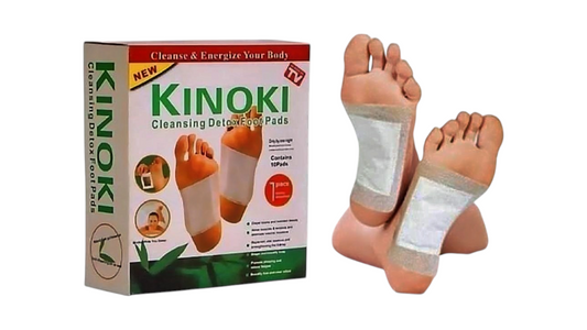 KYOME KINOKI, Cleansing Detox Foot Pads with Bamboo Vinegar, 10 Pads (5 Pairs)