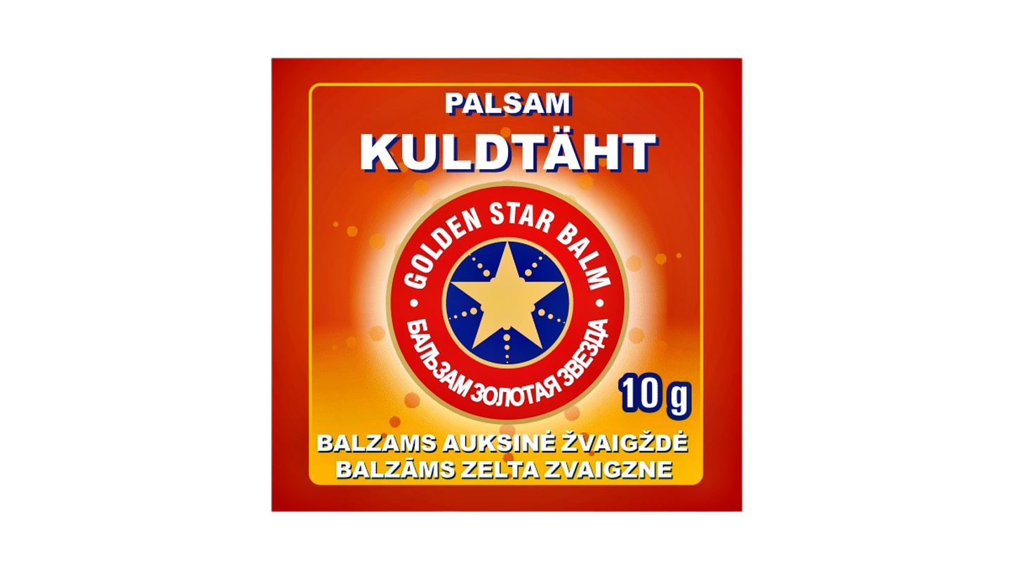 Golden Star Balm by AS PAIRA – Herbal Cooling & Warming Relief Balm 10 g