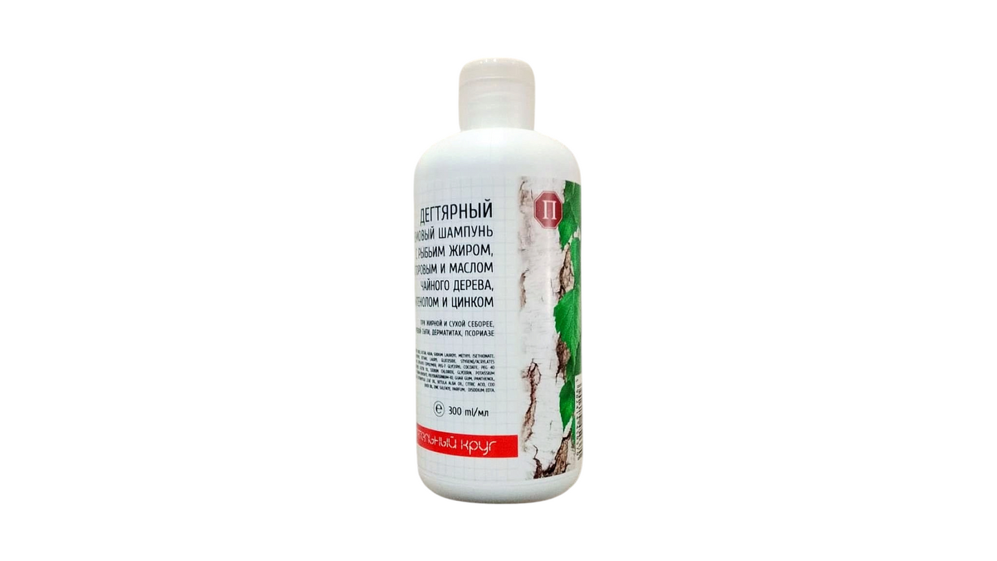 Spasatelny Krug Birch Tar Shampoo – Anti-Dandruff & Scalp Care Shampoo 300 ml