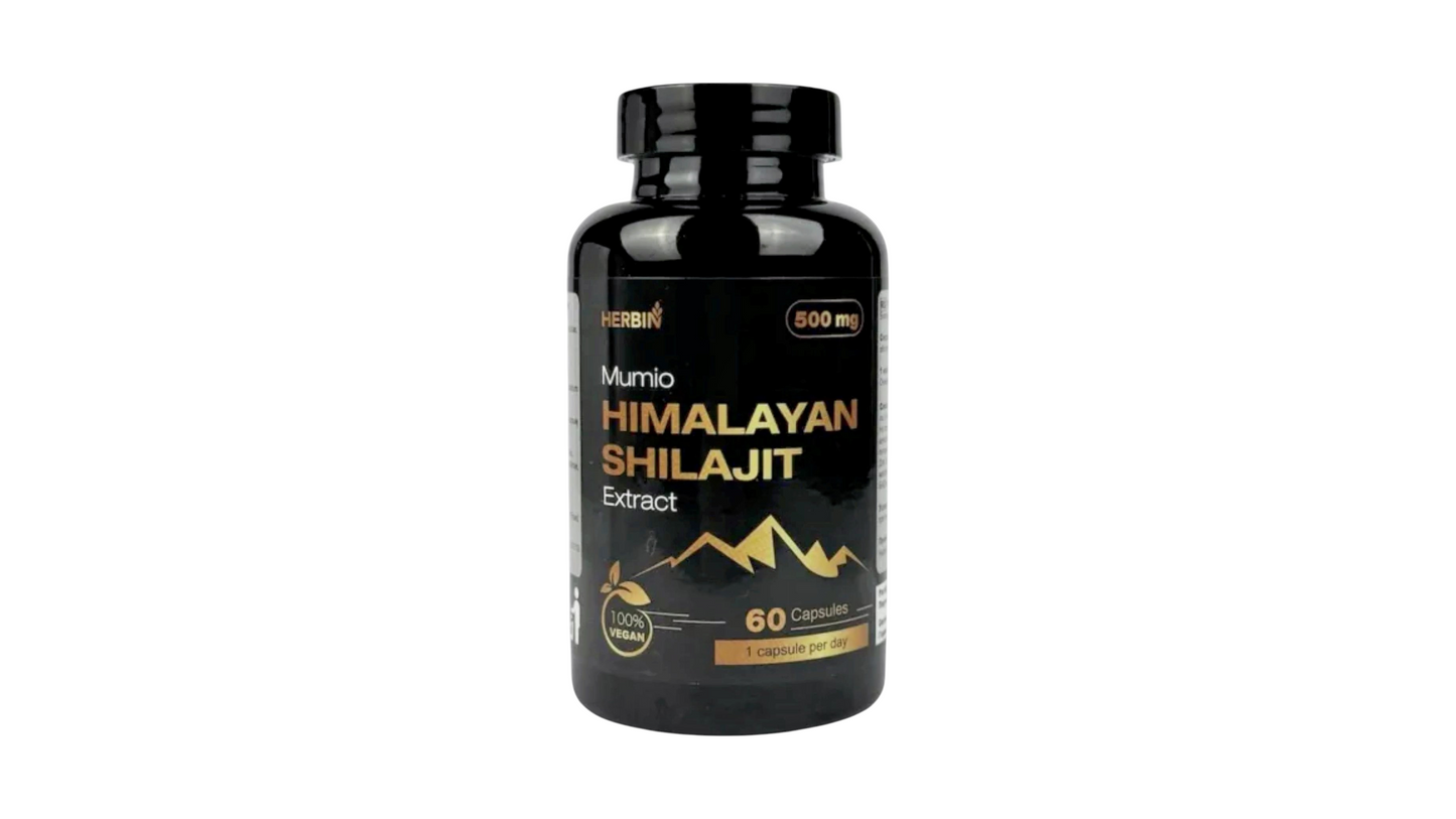 Mumio Himalayan Shilajit Extract 500mg cap. N60 HERBIN