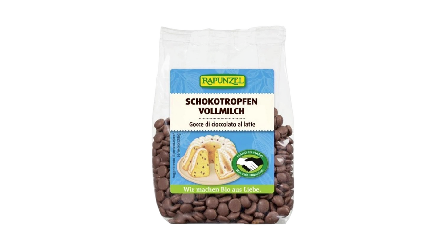 RAPUNZEL, Milk Chocolate Drops BIO 100G
