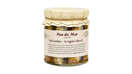 PANDOMAR, FRIED SARDINES IN ORGANIC OLIVE OIL 250ML