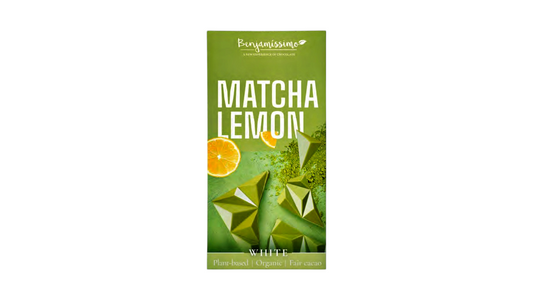 BENJAMISSIMO, WHITE MATCHA LEMON VEGAN BAR 60G BIO