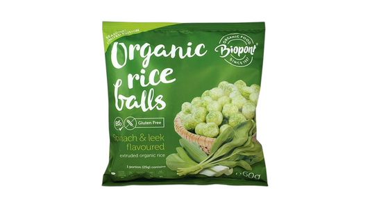 Biopont, Rice Balls Spinach Leek Gluten Free Bio 60G