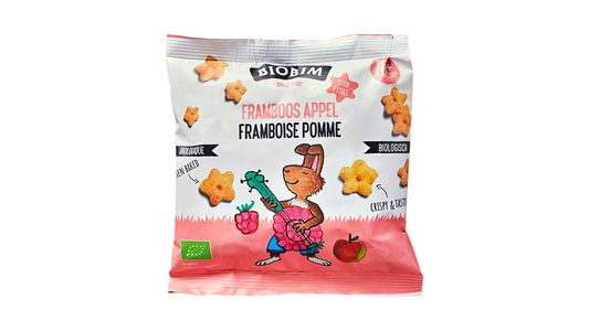 BIOBIM, PUFFED CORN APPLE BANANA SNACK 20G BIO
