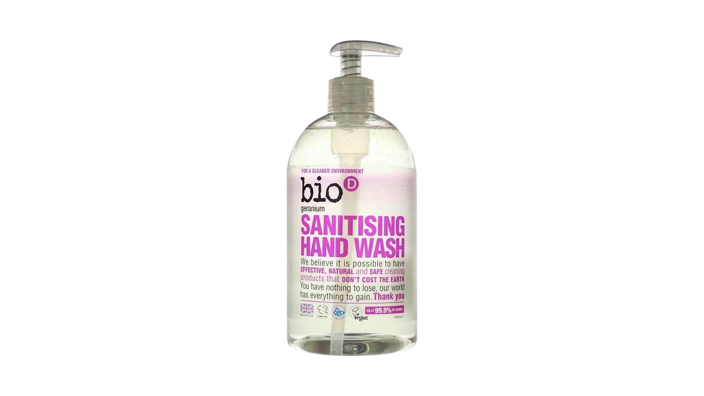 Bio D, Sanitising Hand Wash Geranium 500Ml