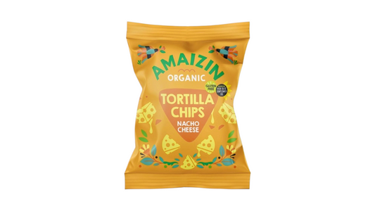 AMAIZIN, TORTILLA CHIPS NACHO CHEESE 150G BIO