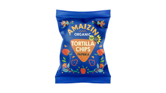 AMAIZIN, ORGANIC PAPRIKA CORN CHIPS 75G