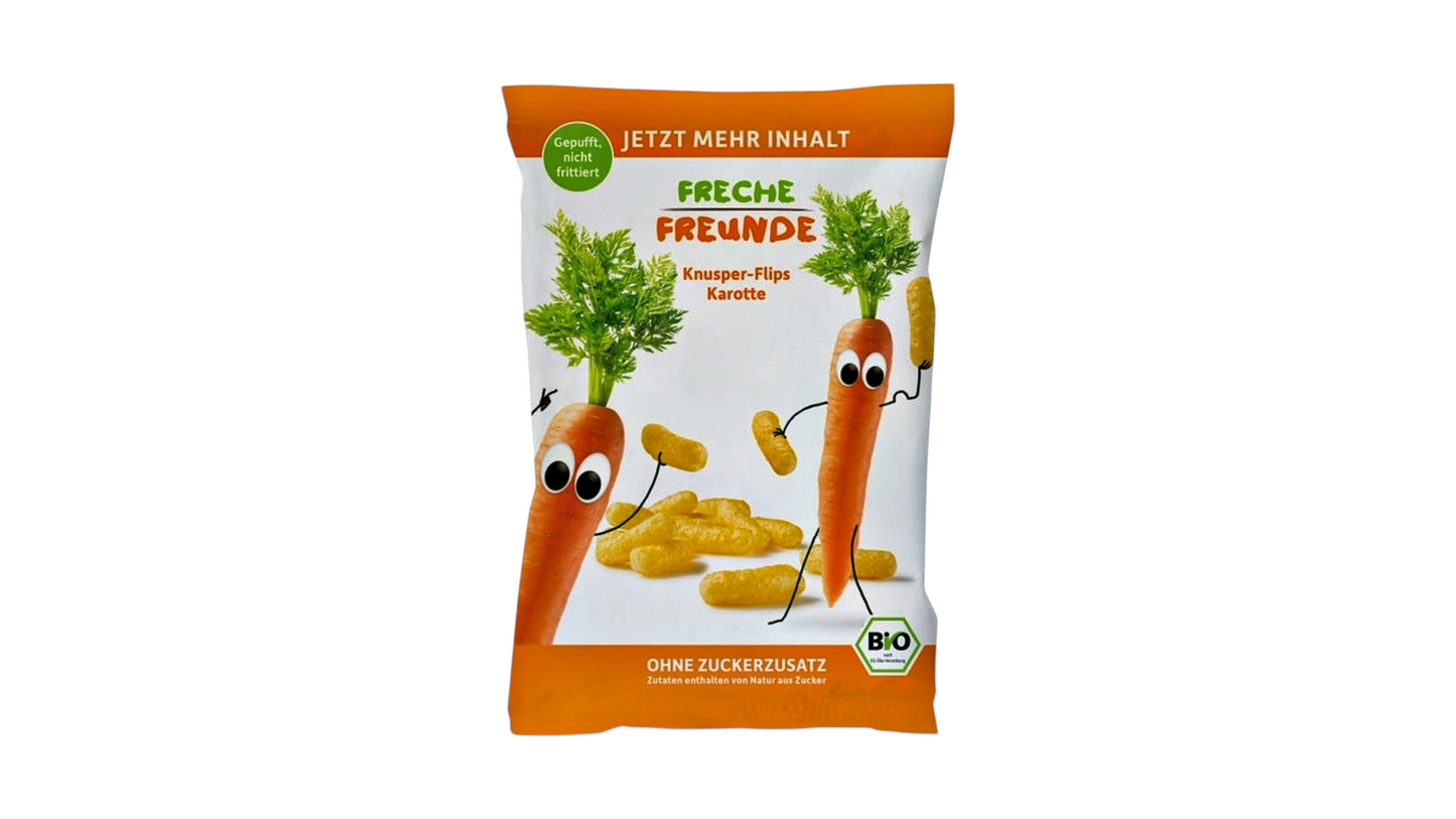 Erdbar, Crunchy Puffs Carrots 30G Bio