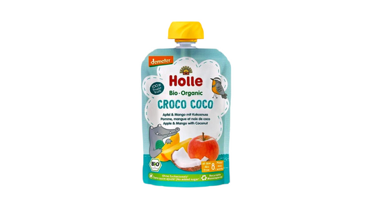 HOLLE, POUCH CROCO COCO - APPLE MANGO COCONUT 100G BIO (V)