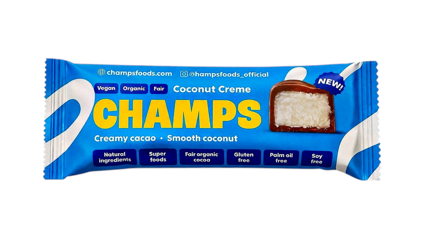 CHAMPS, COCONUT CREME BAR 38G BIO