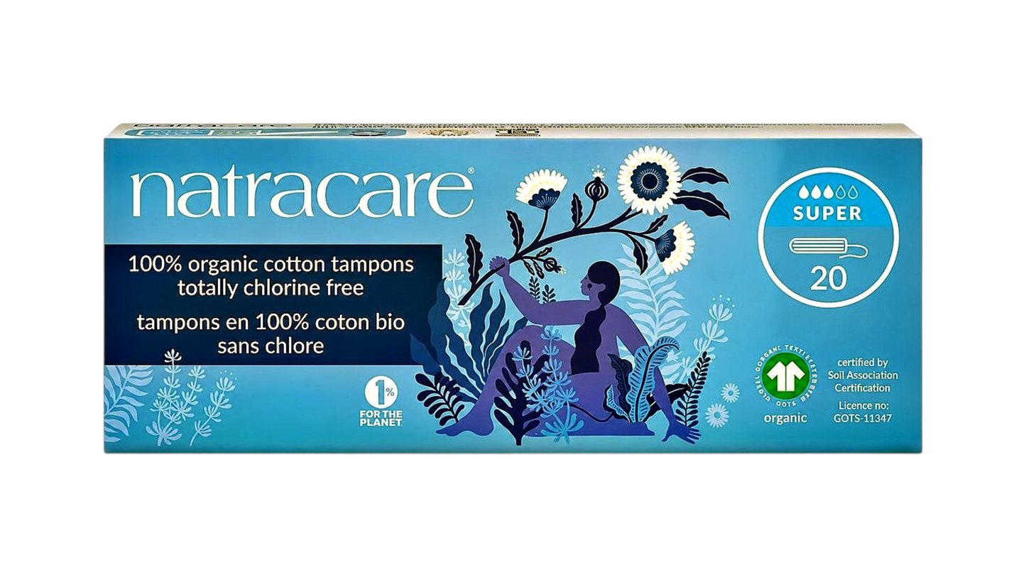 NATRACARE COTTON TAMPON SUPER 20pcs