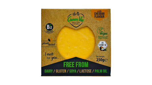 Green Vie Cheddar Flavour Block 250G Vegan