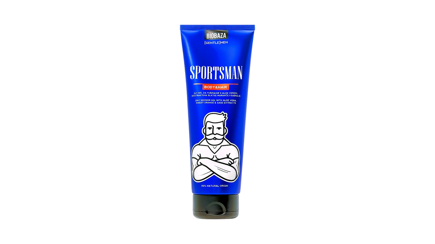 BIOBAZA, MEN SPORTSMEN 2IN1 BODY&HAIR 220 ML