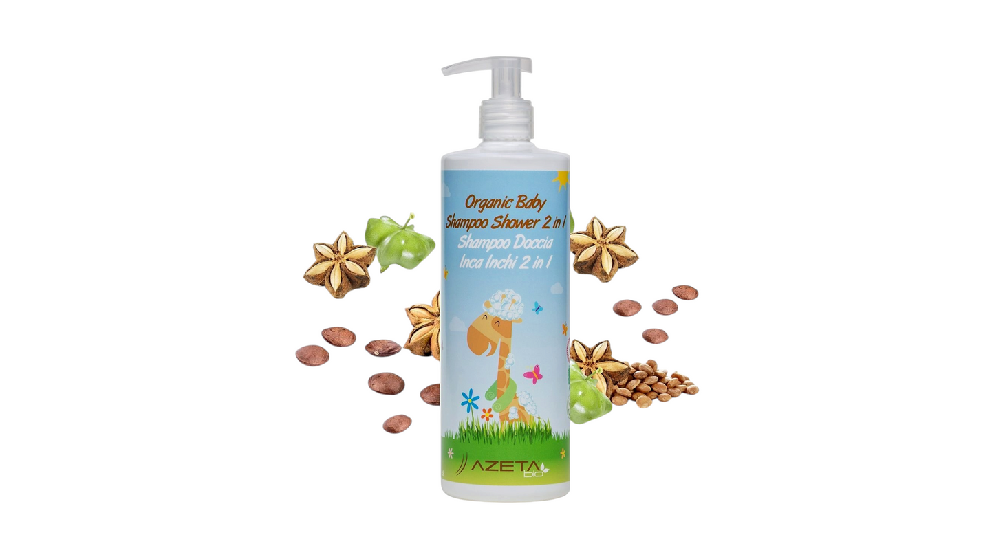 AZETABIO, ORGANIC BABY SHAMPOO SHOWER ALOE VERA 200 ML