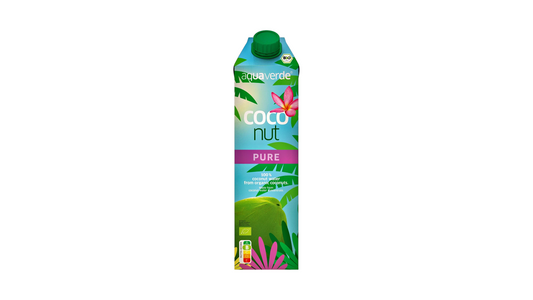 AQUA VERDE, PURE COCONUT WATER 1L BIO