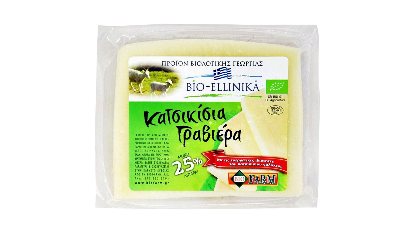 Biofarm Goat Graviera Cheese 200G Bio