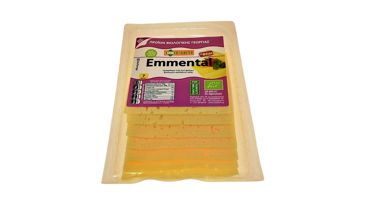 Biofarm, Emmental Cheese Slices 150G Bio